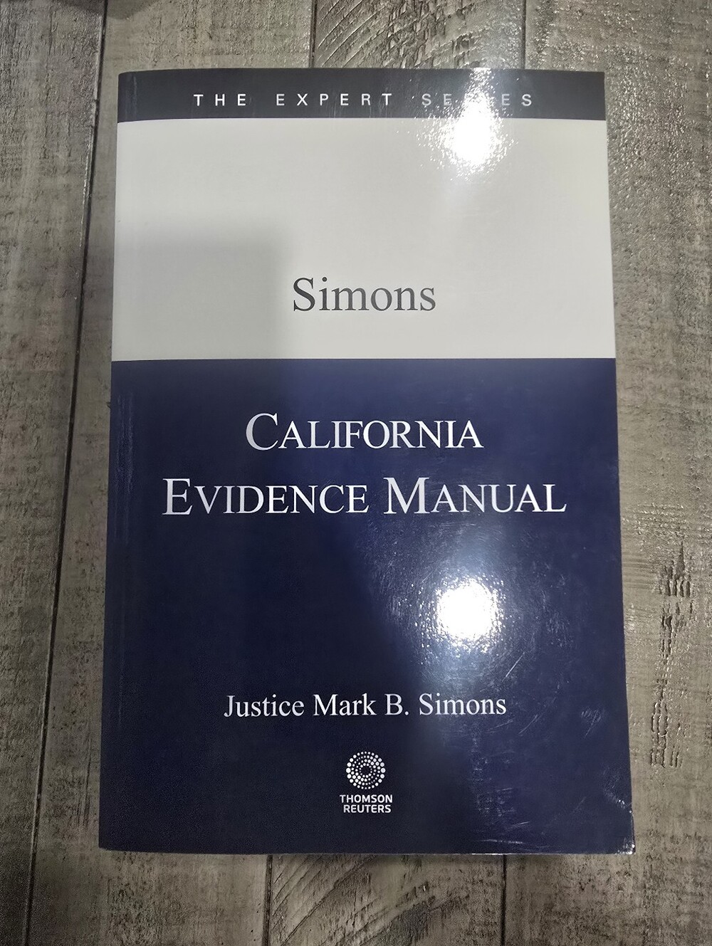 Simons California Evidence Manual - Navy & White Paperback